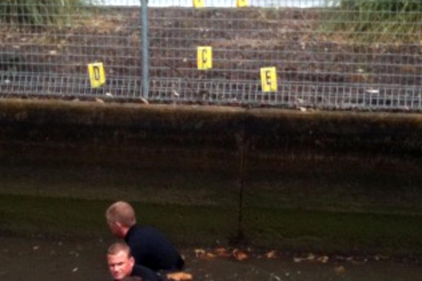Police divers at Meadowbank.