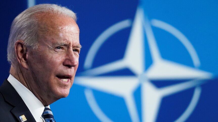 US President Joe Biden holds a news conference at NATO