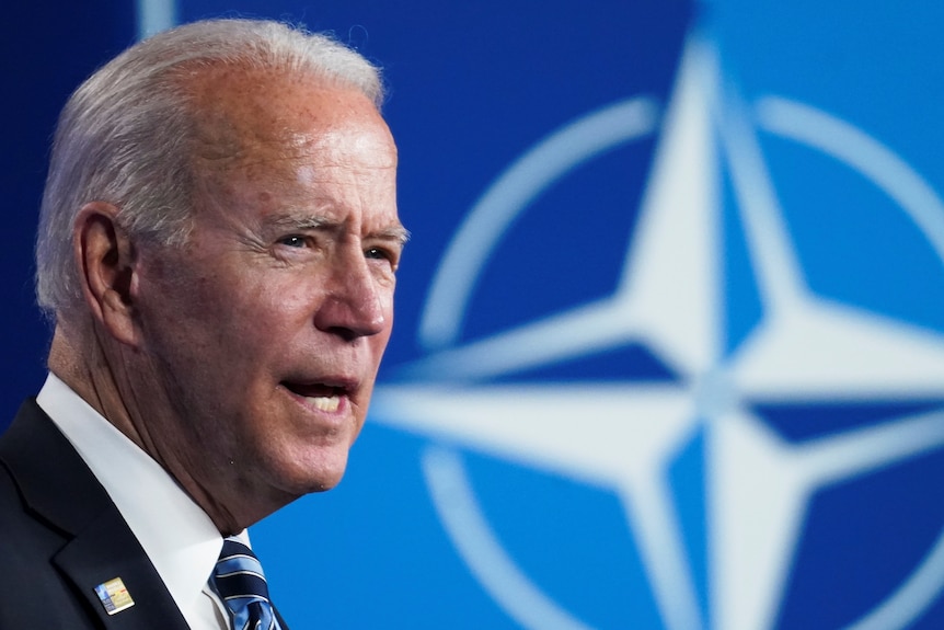 US President Joe Biden holds a news conference at NATO