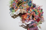 Hiromi Tango with her colourful installation Amygdala at Art Basel Hong Kong