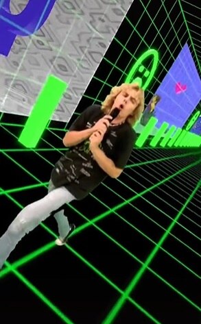 Kid Laroi performs on the Encore app