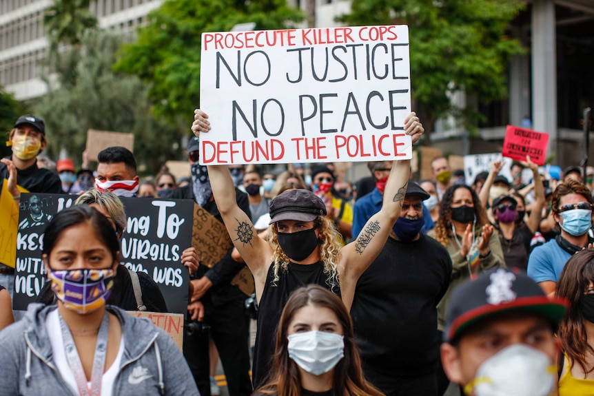 A protest in Los Angeles