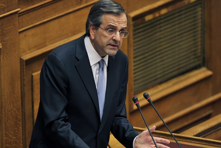 Samaras tell parliament he will seek an extension from the EU