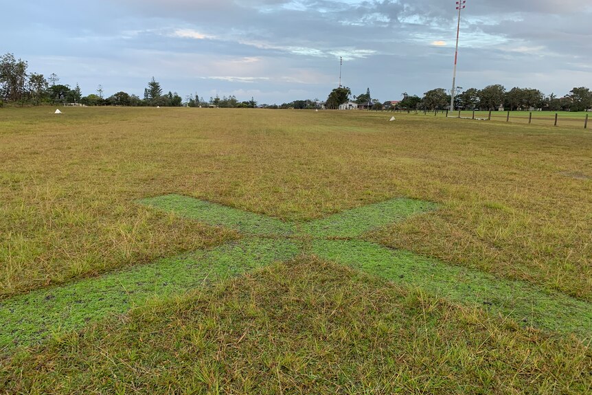A grass airstrip.