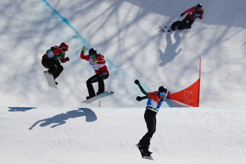 Belle Brockhoff competing at the 2018 Olympic Winter Games.