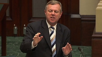 File photo: Mike Rann in Parliament (ABC News)