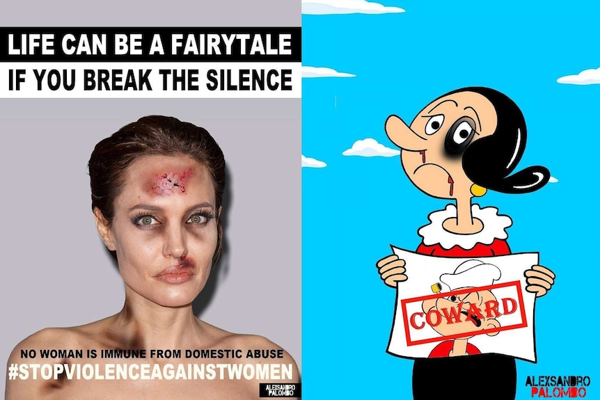 Angelina Jolie domestic violence campaign