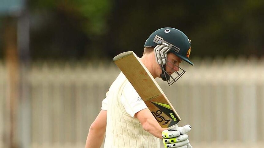 Spun out ... Australian all-rounder Steven Smith made a stylish 41.
