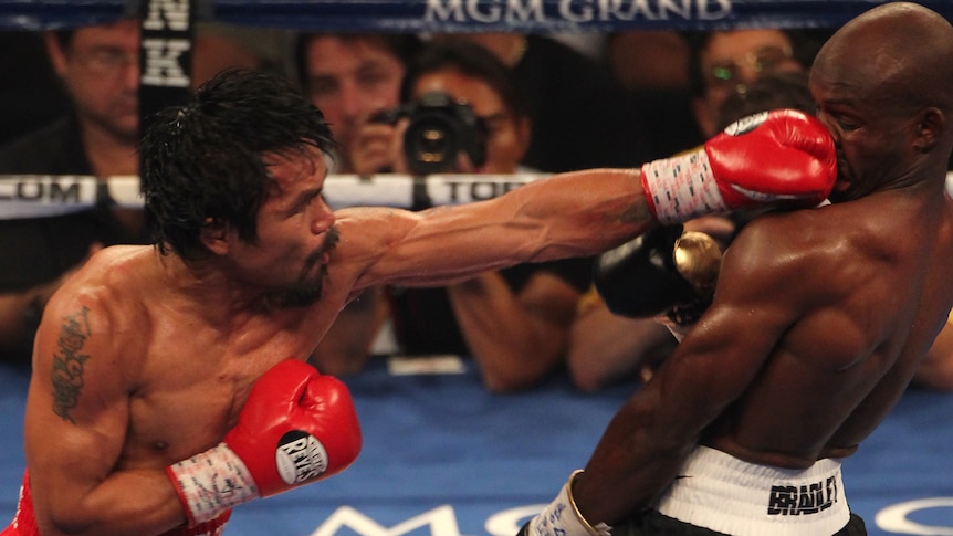 Classic encounter ... both Pacquiao and Bradley were awarded the fight 115-113.