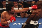 Pacquiao lands a punch