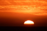 Sunset over Adelaide's Henley Beach