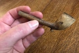The clay pipe found in the roof of Glen Derwent