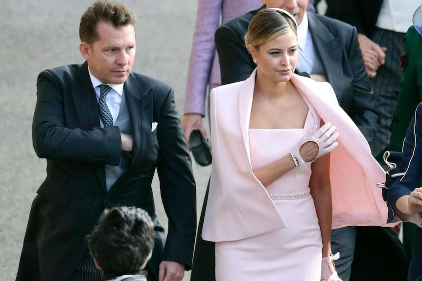 Holly Valance at Princess Eugenie's wedding