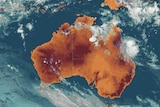 Satellite photo of Cyclone Anthony