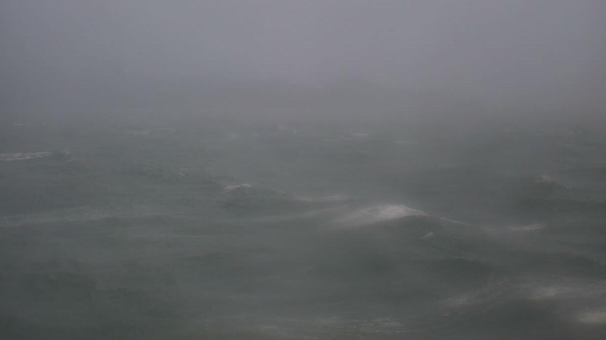 By about 5pm on Thursday, waters were choppy with low visibility.