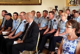 CFA members attending  bravery awards at Victoria's Government House