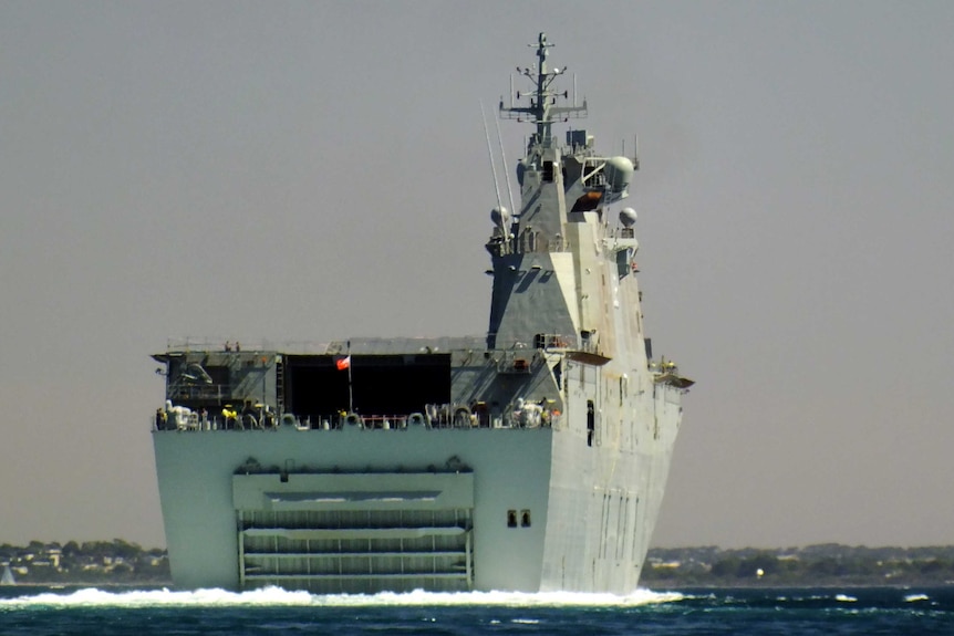 Large naval vessel