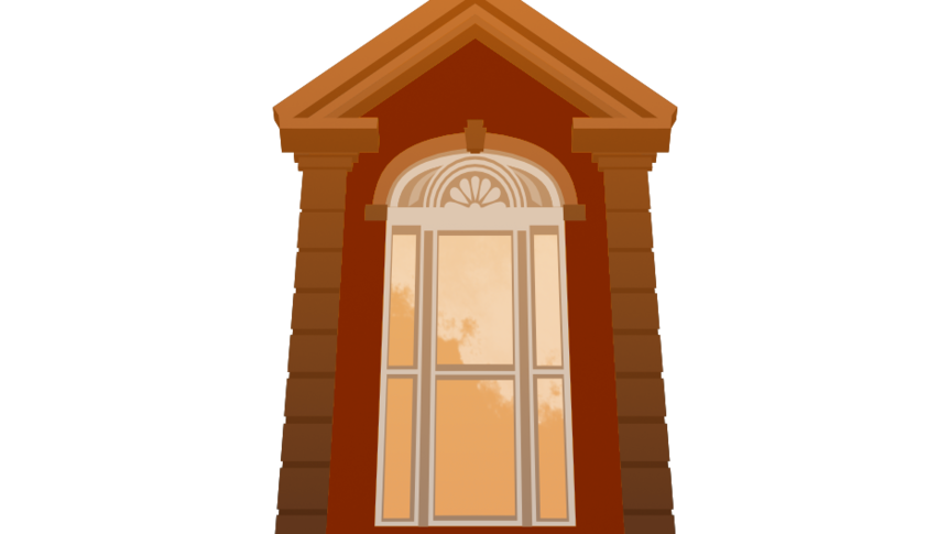 An illustration of school window