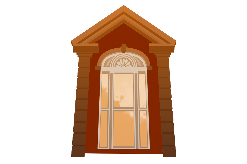 An illustration of school window