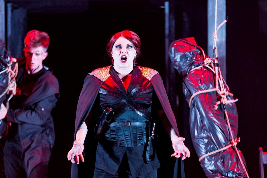 Jacqueline Dark in the commanding role of Berenice in Pinchgut Opera's 2019 production of Vivaldi's Farnace.