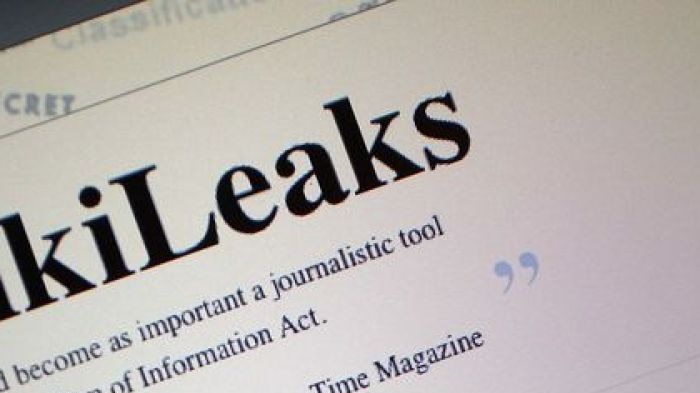 WikiLeaks homepage