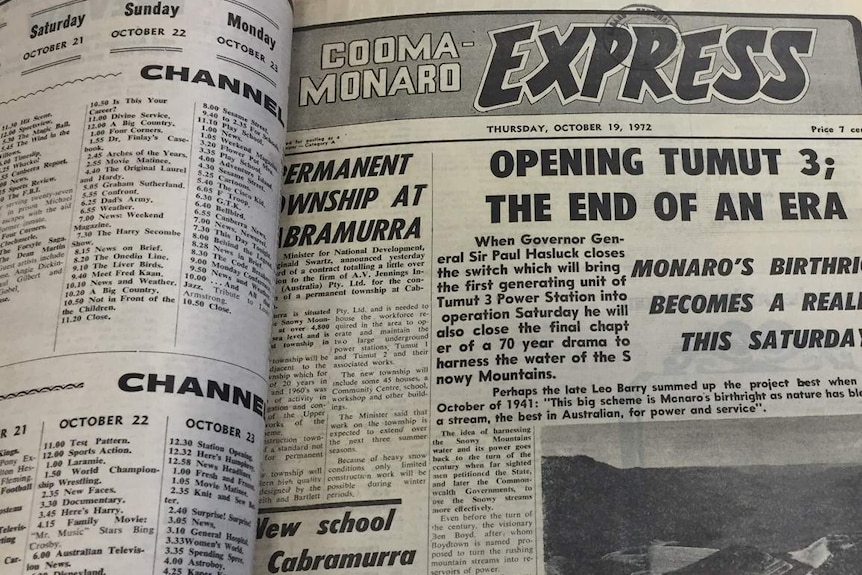 A copy of the Cooma-Monaro Express from 1972.