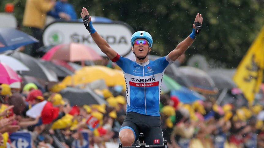 Ramunas Navardauskas wins stage 19 of Tour de France