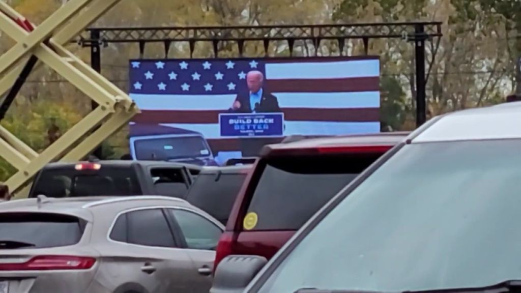 Joe Biden hosts drive-in campaign rallies amid coronavirus pandemic ...