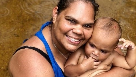 Fiona Djerrkura, pictured with her grandson Keelan Gibson.