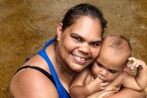 Fiona Djerrkura, pictured with her grandson Keelan Gibson.