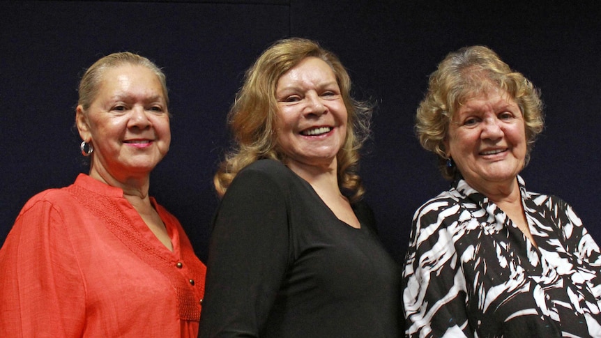 Lois Peeler, Laurel Robinson and Beverley Briggs enjoy reminiscing about their time as singers in the Sapphires.