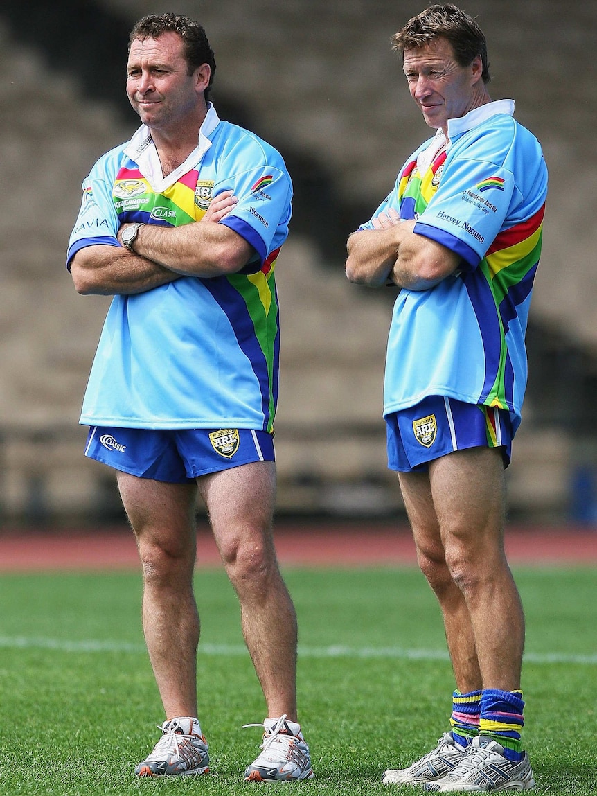 'Best of mates' ... Ricky Stuart (L) and Craig Bellamy