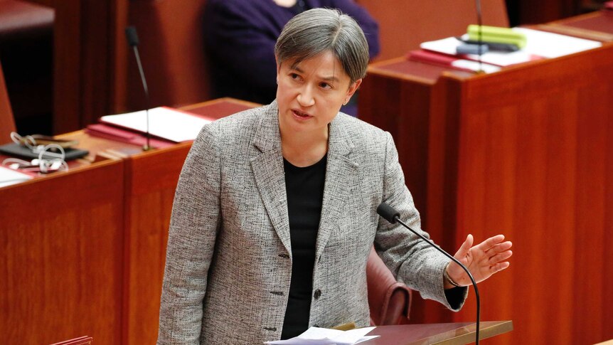 Penny Wong speaks in parliament