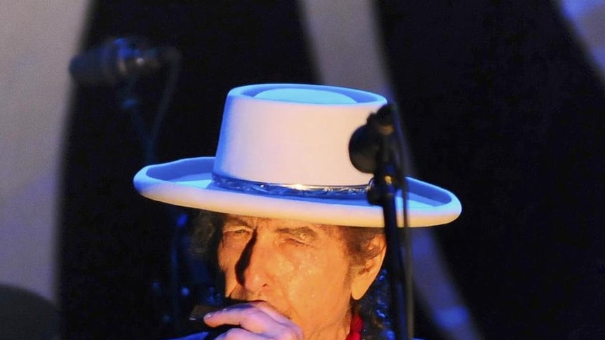 Bob Dylan performs during his show in Ho Chi Minh city