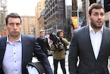 Cronulla's Wade Graham leaves his lawyer's office in Sydney