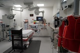 An emergency department bed at Palmerston Regional Hospital