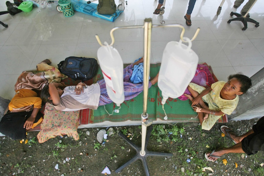 Survivors receive treatment outside hospital