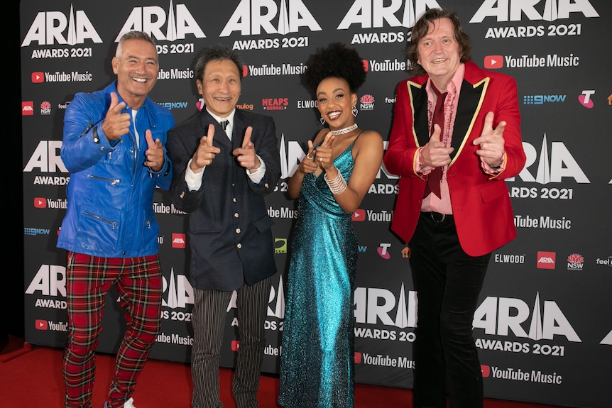 The Wiggles with new 'Yellow Wiggle' at 2021 ARIA Awards