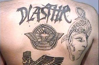 DLAST HR (The Last Hour) gang tattoo