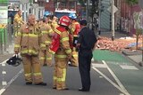 Fatal wall collapse in Swanston Street