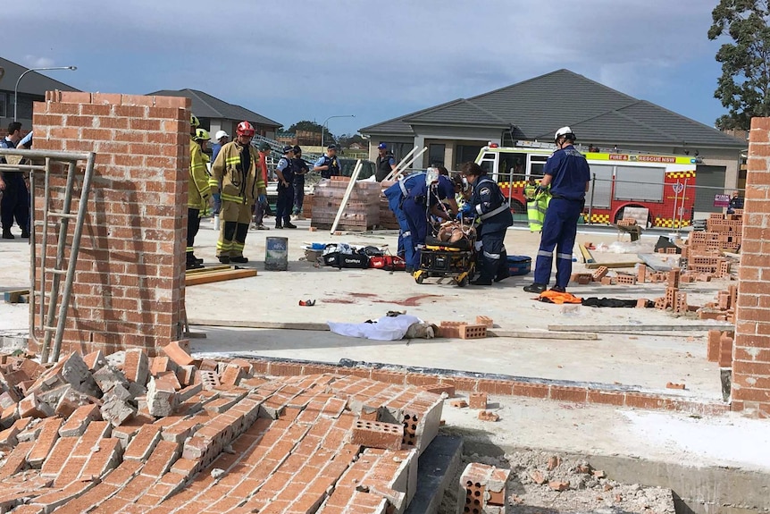 Brick wall collapse at Kellyville