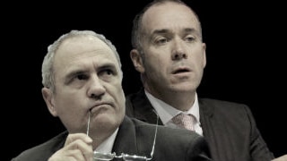 An image of former NAB executives Ken Henry and Andrew Thorburn