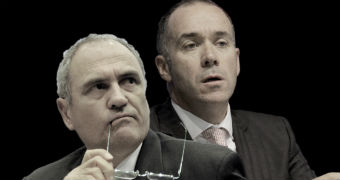 An image of former NAB executives Ken Henry and Andrew Thorburn