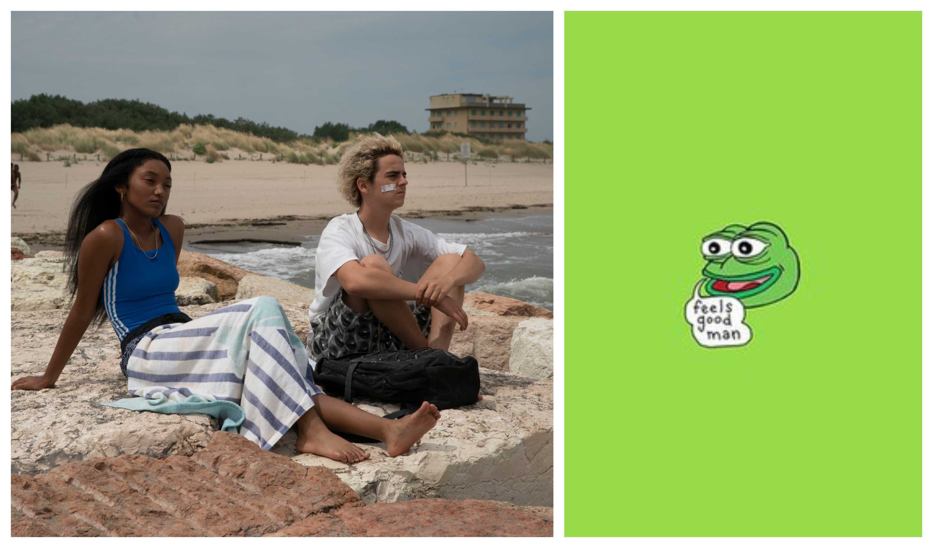 Luca Guadagnino and Pepe the Frog