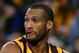 Josh Gibson in action for Hawthorn