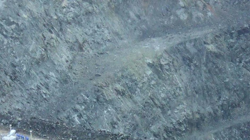 Earthmovers at the Barrick gold mine site in Cowal.