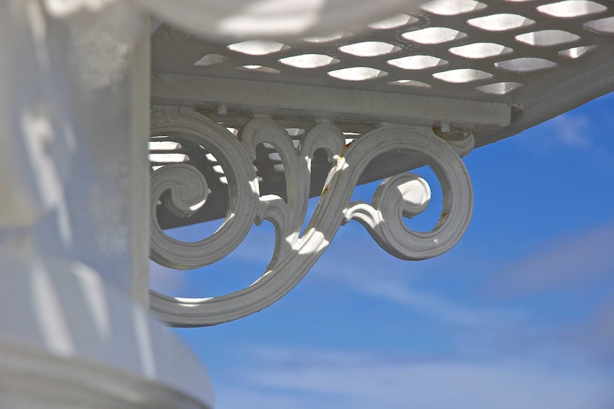 Architectural details on the Double Island Point Lighthouse