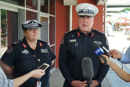Acting NT Deputy Commissioner Narelle Beer and Acting NT Police Commissioner Michael Murphy.