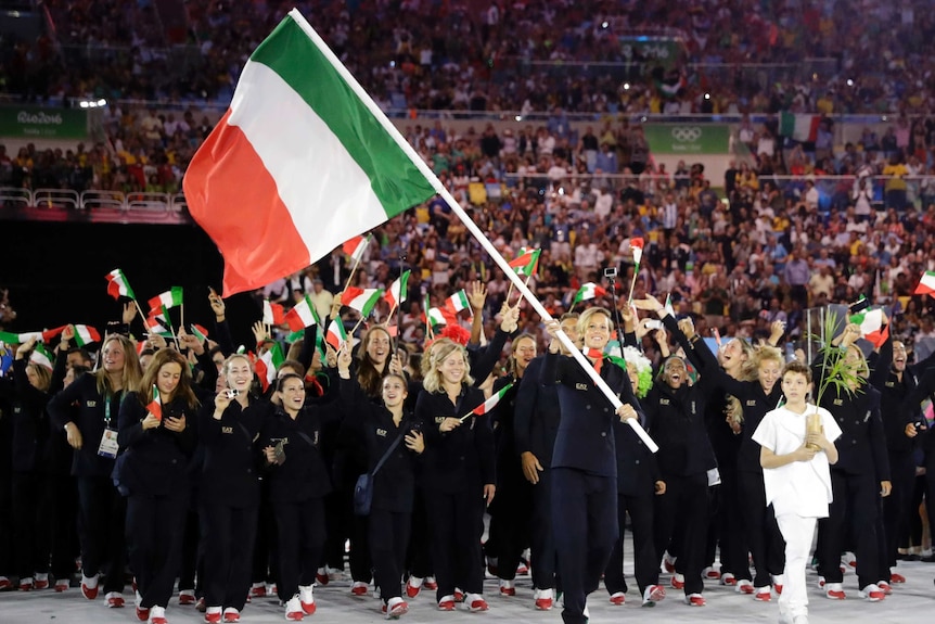 Italy at opening ceremony