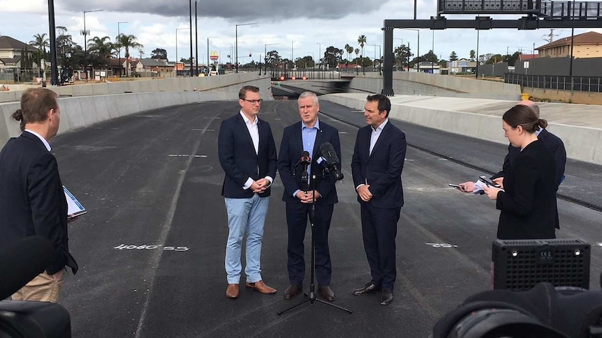 Stephan Knoll, Michael McCormack and Steven Marshall infrastructure